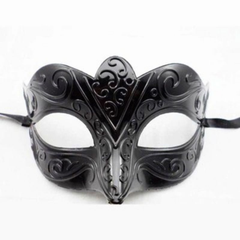 Mặt nạ nửa mặt nam giới hóa trang Halloween màu sắc cổ điển