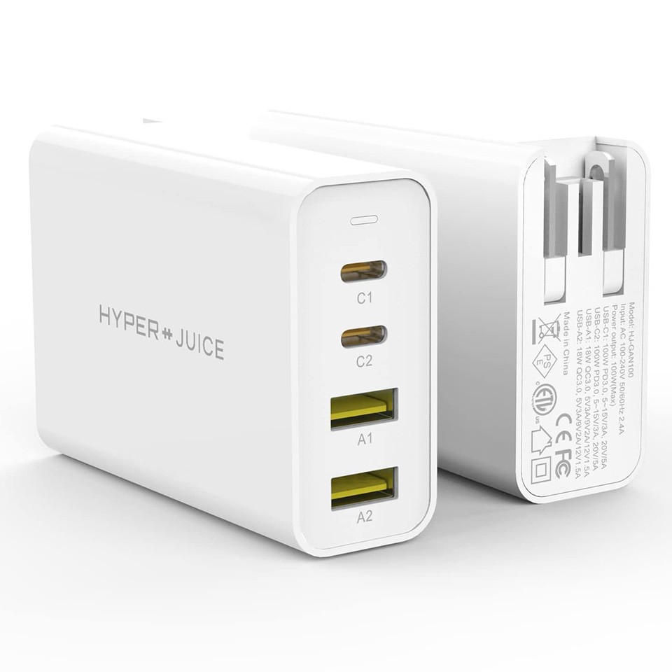 Sạc đa cổng HyperJuice GAN charger 100W nhỏ nhất thế giới - HJGAN100 - Phân phối chính hãng