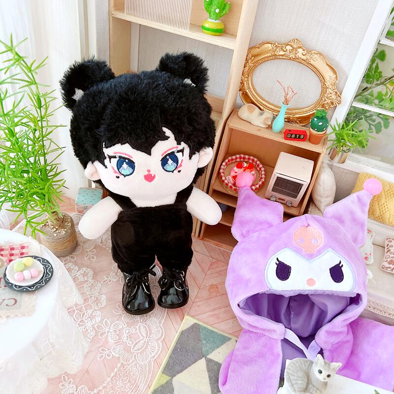 Outfit doll 20cm áo choàng Kuromi