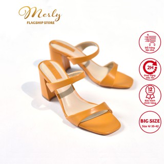 Giày sandal gót thô Merly 1342