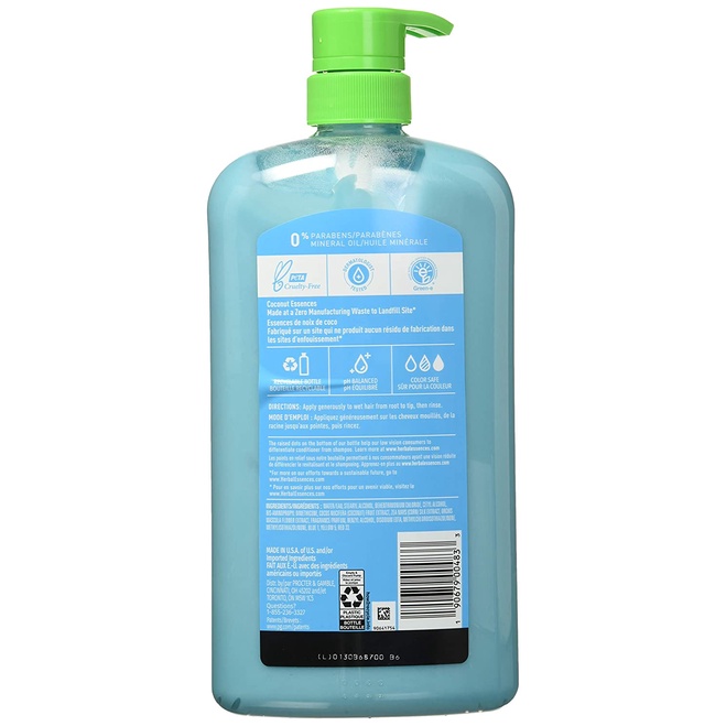 Dầu xả dưỡng ẩm tóc Herbal Essences Hello Hydration Moisturizing Hair Conditioner 865ml (Mỹ)