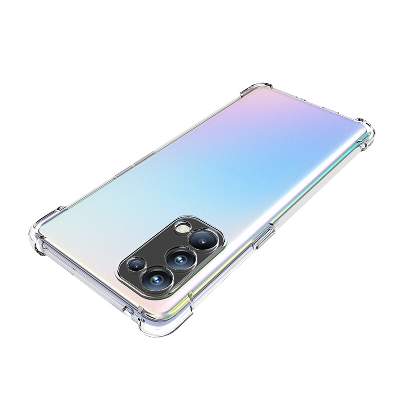 Ốp điện thoại TPU mềm trong suốt chống rơi bảo vệ cho OPPO Reno 5 Pro Plus Reno5 Pro+ 5G