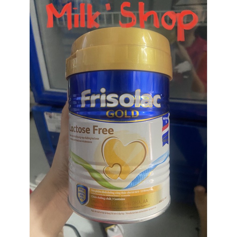 Sữa bột Frisolac Lactose Free 400g (Mẫu mới, date mới)