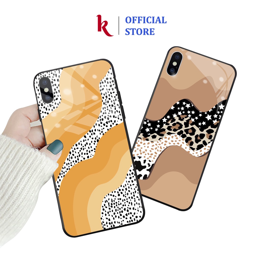 Ốp lưng iphone kính hoa văn độc đáo case 14plus 14 pro max 13 12 promax 11 mini 6 6s 7 8 plus x xr xs Se