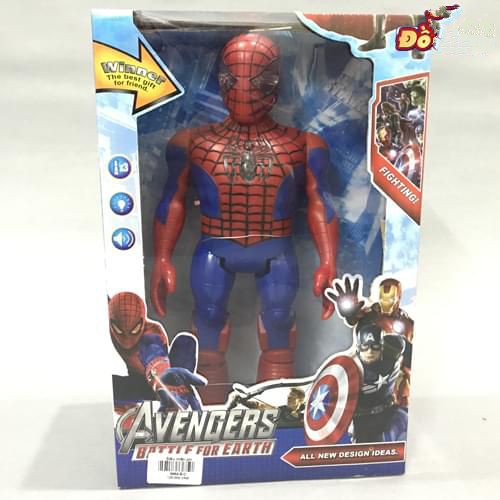 (Freeship) TRÒ CHƠI SPIDERMAN PHÁT NHẠC BIẾT ĐI SIÊU BỀN DÀNH CHO BÉ TRAI VÀ GÁI (TẶNG PIN)