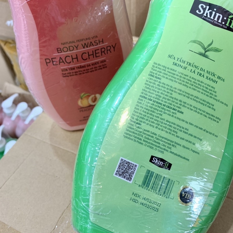 Sữa Tắm Trái Cây Skin:if Dưỡng Trắng Da