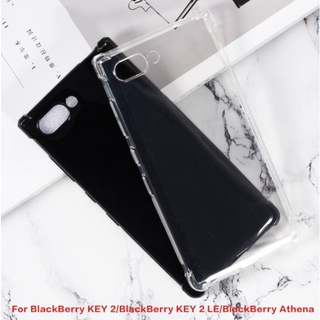 Ốp điện thoại tpu silicon mềm màu đen cho blackberry key 2/ blackberry key 2 le/ blackberry athena