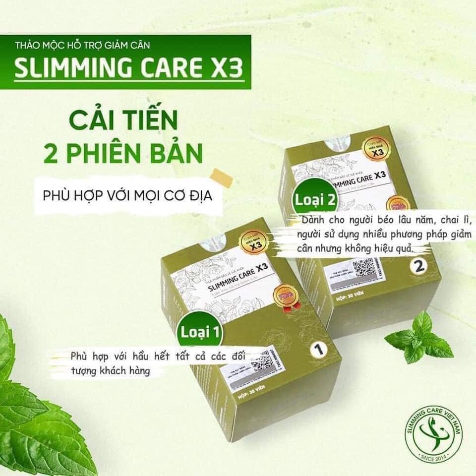 Trà thảo mộc giảm cân Slimming Care X3 giảm mỡ bụng cải thiện vóc dáng hiệu quả