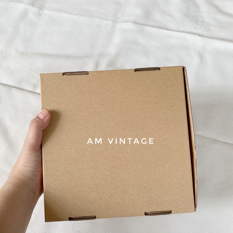 Hộp Quà Tặng Gift Box Giấy Kraft Vintage Đựng Quà Lưu Niệm, Mỹ Phẩm, Nước Ngọt 20x20x8 | BigBuy360 - bigbuy360.vn