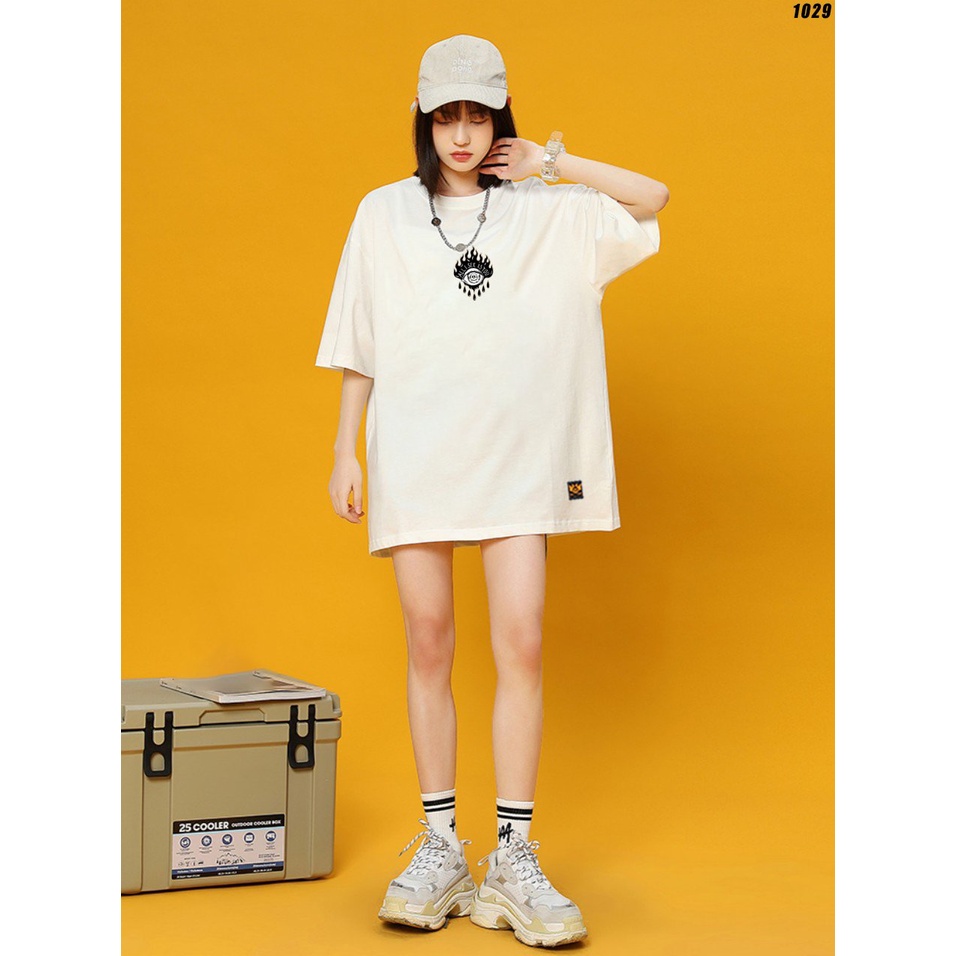 Áo thun form rộng nam nữ tay lỡ Bad Rules 1029 HY KOREA