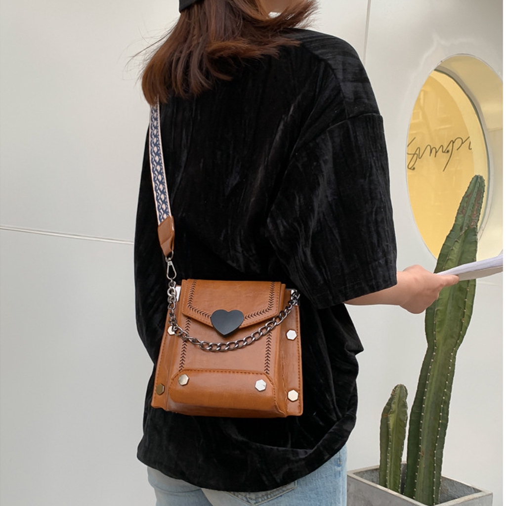 Túi xách nữ, Túi đeo chéo nữ phong cách vintage đeo vai đi chơi, đựng ví tiền, điện thoại, thẻ ATM, mỹ phẩm TT011B