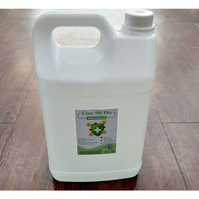 HCM  _TRỢ GIÁ Can 5 lít cồn 90 độ chuyên dùng để sát khuẩn rửa tay hàng công ty...
