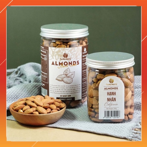 Hạnh Nhân Rang Mộc TANU NUTS, Hạnh Nhân Mỹ Sấy GIòn Giàu Dinh Dưỡng - Nuts Shop