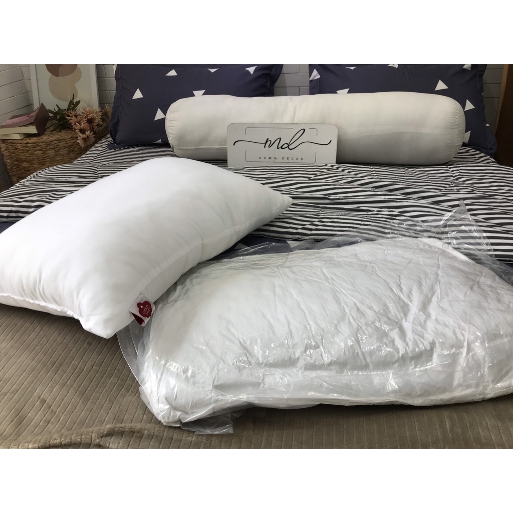 01 Ruột gối nằm người lớn 50x70 cm  VIE HOME Bedding, bông nhân tạo loại thấp nhẹ 1kg/ ruột