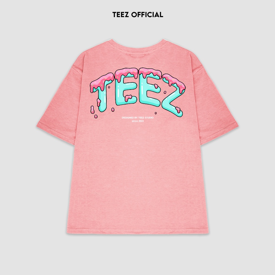Áo phông tay lỡ nam nữ TEEZ - TZ1015 form rộng Freesize