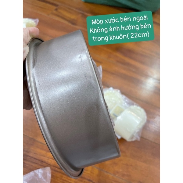 Khuôn tròn nướng bánh chống dính đế rời SIÊU ĐẸP 6 inch 8 inch màu Vàng(HÀNG MỚI VỀ)