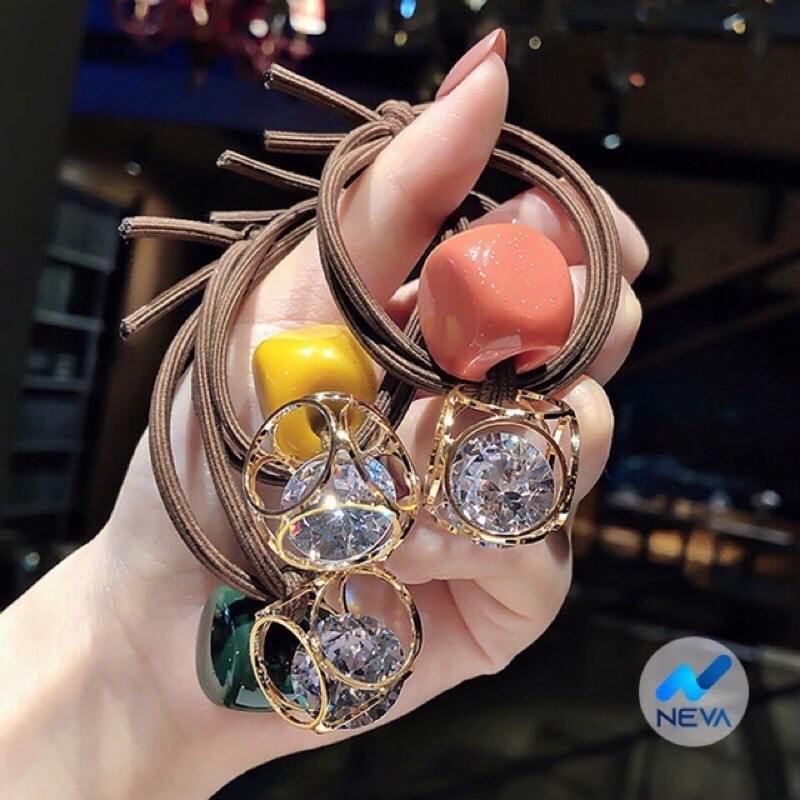 01 DÂY CỘT TÓC ĐÍNH ĐÁ HÀN QUỐC