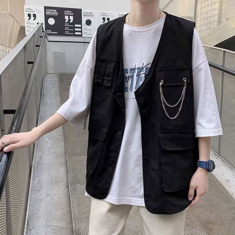 Gile kaki kèm dây xích - Nam nữ unisex - Jejul. store