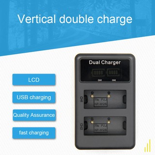 Bộ Sạc Kép Np-W126 Cho Máy Ảnh Fujifilm Hs33Exr X-Pro1 X-E1 X-E2 M3Vn
