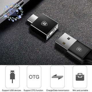 Dây cáp sạc chuyển đổi hiệu Baseus Type C đầu đực sang USB đầu cái