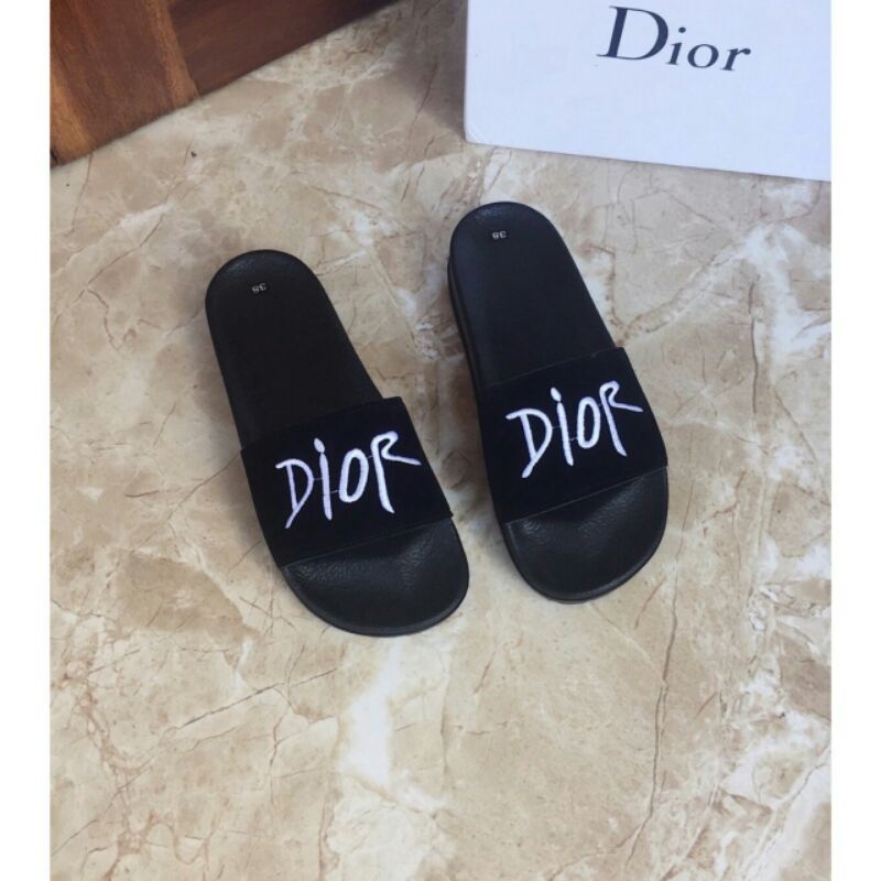 Dép nam quai ngang Dior, size từ 35 đến 43, đế chông trơn trượt