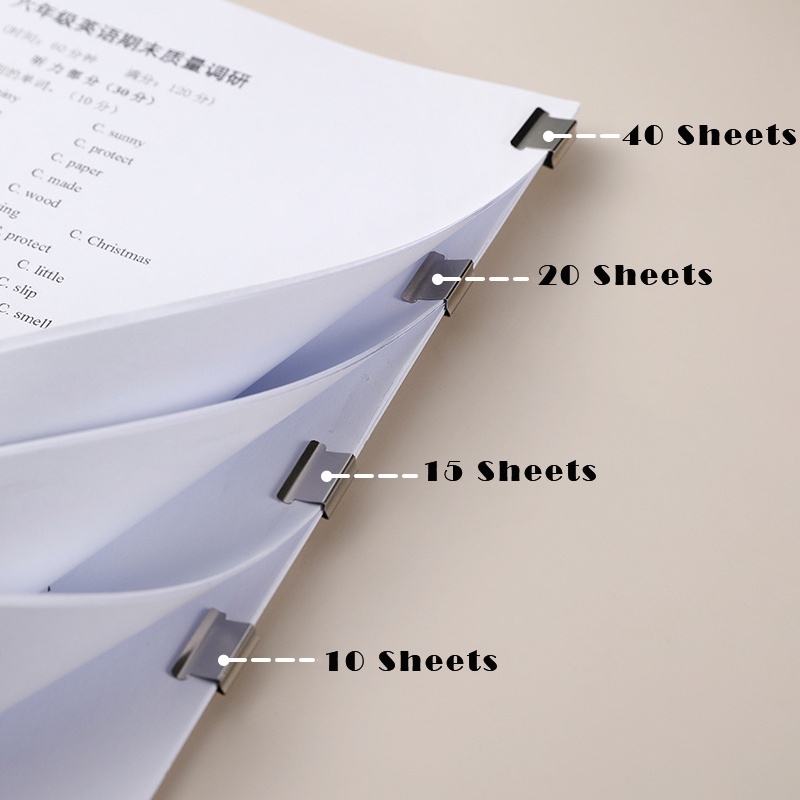 Dụng Cụ Dập Ghim Trong Suốt Không Cần Khoan Sắp Xếp Giấy Để Bàn Sắp Xếp Gọn Gàng