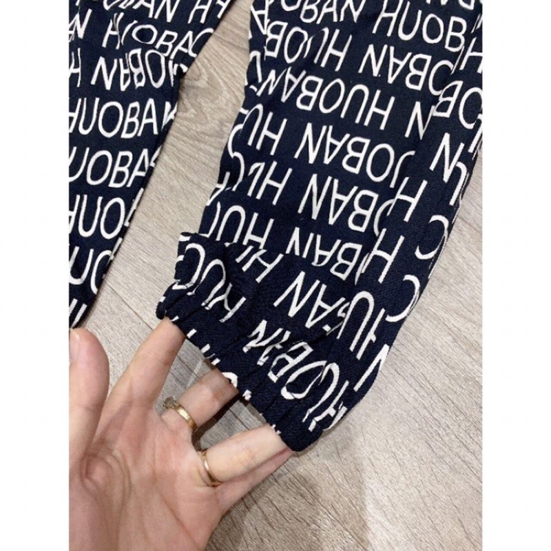 QUẦN BOOM LỤA PHỐI CHỮ CỰC XINH