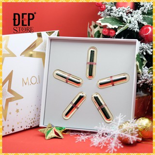 Son Thỏi Mini - Golden Gift - Set 5 Thỏi Son Love M.O.I Mini Hồ Ngọc Hà
