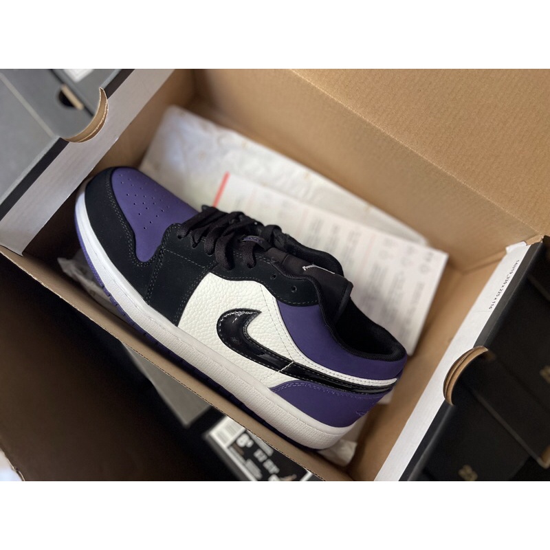 Giày bóng rổ Air Jordan 1 low phối màu tím | Hàng cao cấp