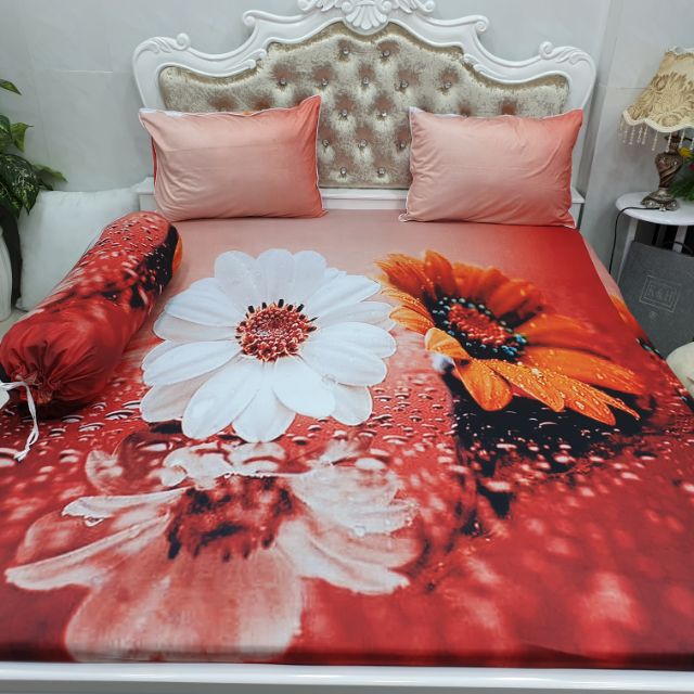 BỘ DRAP THUN LẠNH Ý 5D THÁI LAN CAO CẤP