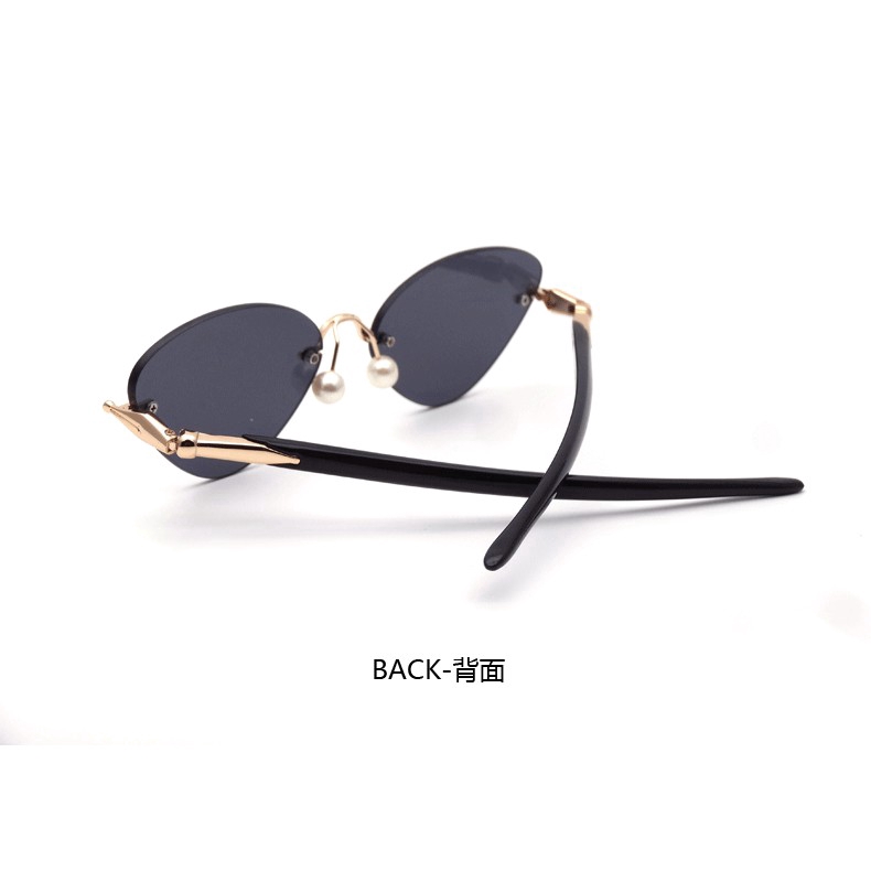 Kính râm mắt mèo không gọng màu sắc thời trang Samjune