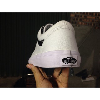 [KÈM HỘP] Giày Old Skool màu Trắng vạch đen