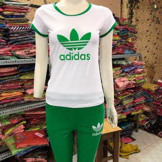 🍒🍒🍒 sét đồ bộ lửng adidas - chất cotton 4 chiều - co giãn - ( hàng chị thoa )