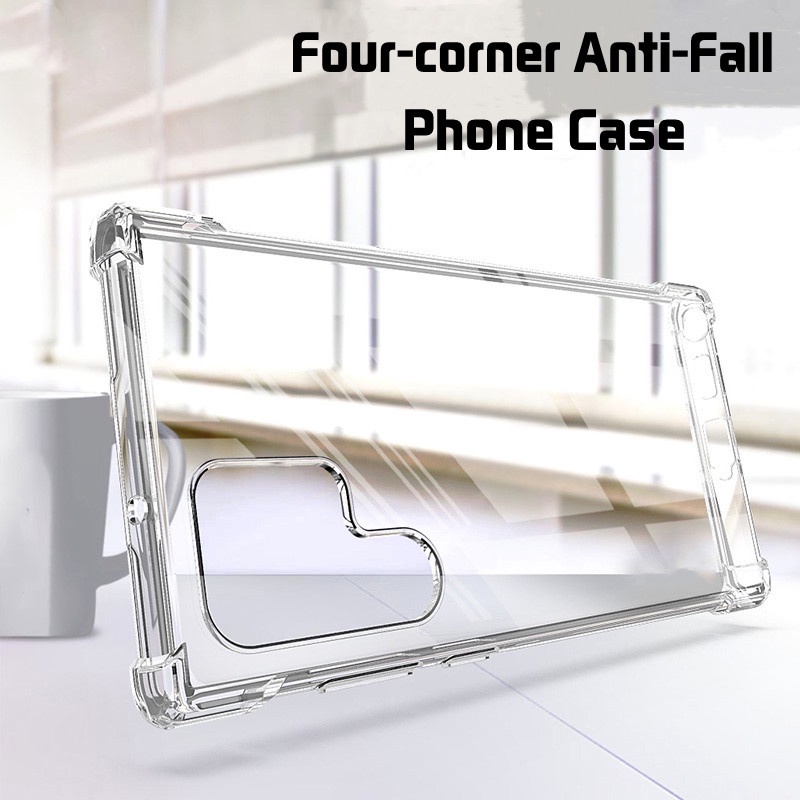Ốp Điện Thoại TPU Mềm Trong Suốt Bảo Vệ Bốn Góc Chống Sốc Cho Samsung Galaxy S22 /S22 Plus /S22 Ultra