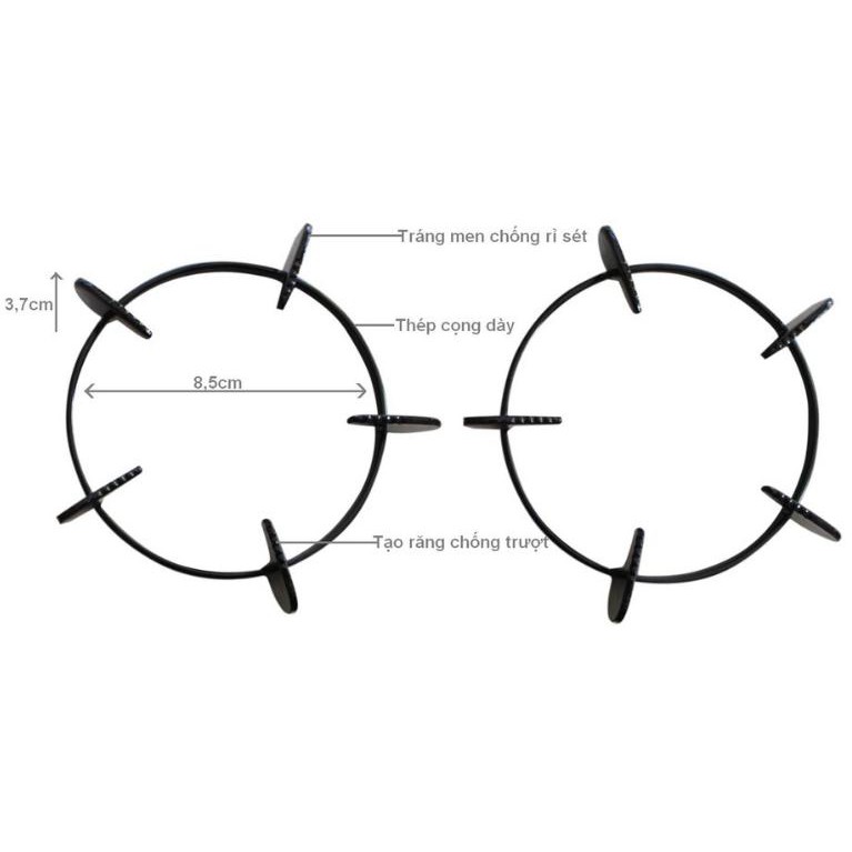kiềng tròn bếp gas 2 chiếc