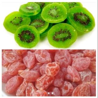 ( MIỄN SHIP Ở HCM) Combo 500G Kiwi và 500G Đào hồng siêu ngon( mứt/ đào bao tử/ ô mai/ đà lạt/ xí muội/ mơ/ trái cây/ rẻ
