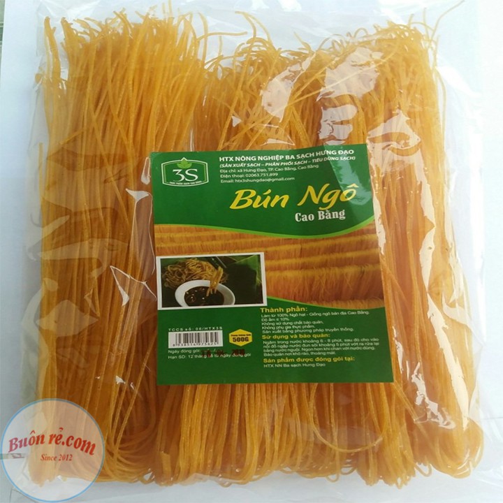 Bún khô 500g các loại Cao Bằng - Bún gạo - ngô - cẩm - gấc - gạo lứt ngon sạch - 00007-00008-00009-00010