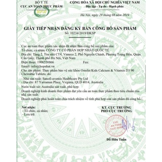 Canxi sữa khủng long Ostelin & VitaminD3