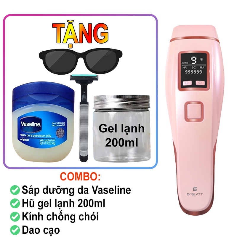 Máy triệt lông vĩnh viễn băng lạnh 9 cấp mini, Đa năng, Trẻ hóa da, Triệt lông vĩnh viễn Bảo Hành 12T Qstore