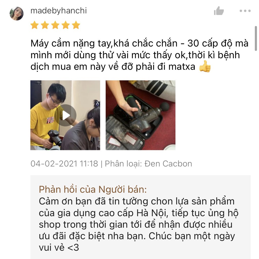 💥𝑭𝑹𝑬𝑬𝑺𝑯𝑰𝑷💥Máy Massage Cầm Tay Cao Cấp EM003 với 6 đầu 20 chế độ giảm mệt mỏi, tăng tuần hoàn máu, giảm đau nhứ