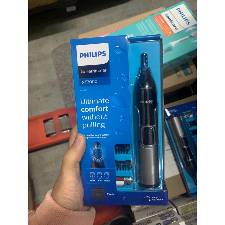 Máy tỉa lông mũi lông mày lông tai Philips NT3650 thay thế cho NT1150 NT3160 NT1650