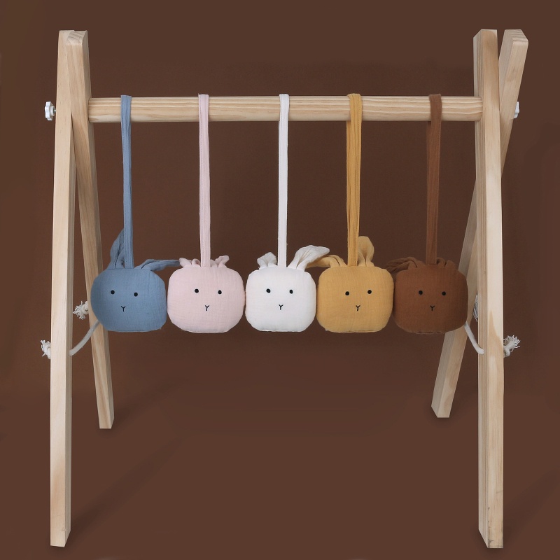 Dây Treo Núm Vú Giả Hình Thỏ Handmade Xinh Xắn Cho Bé Sơ Sinh