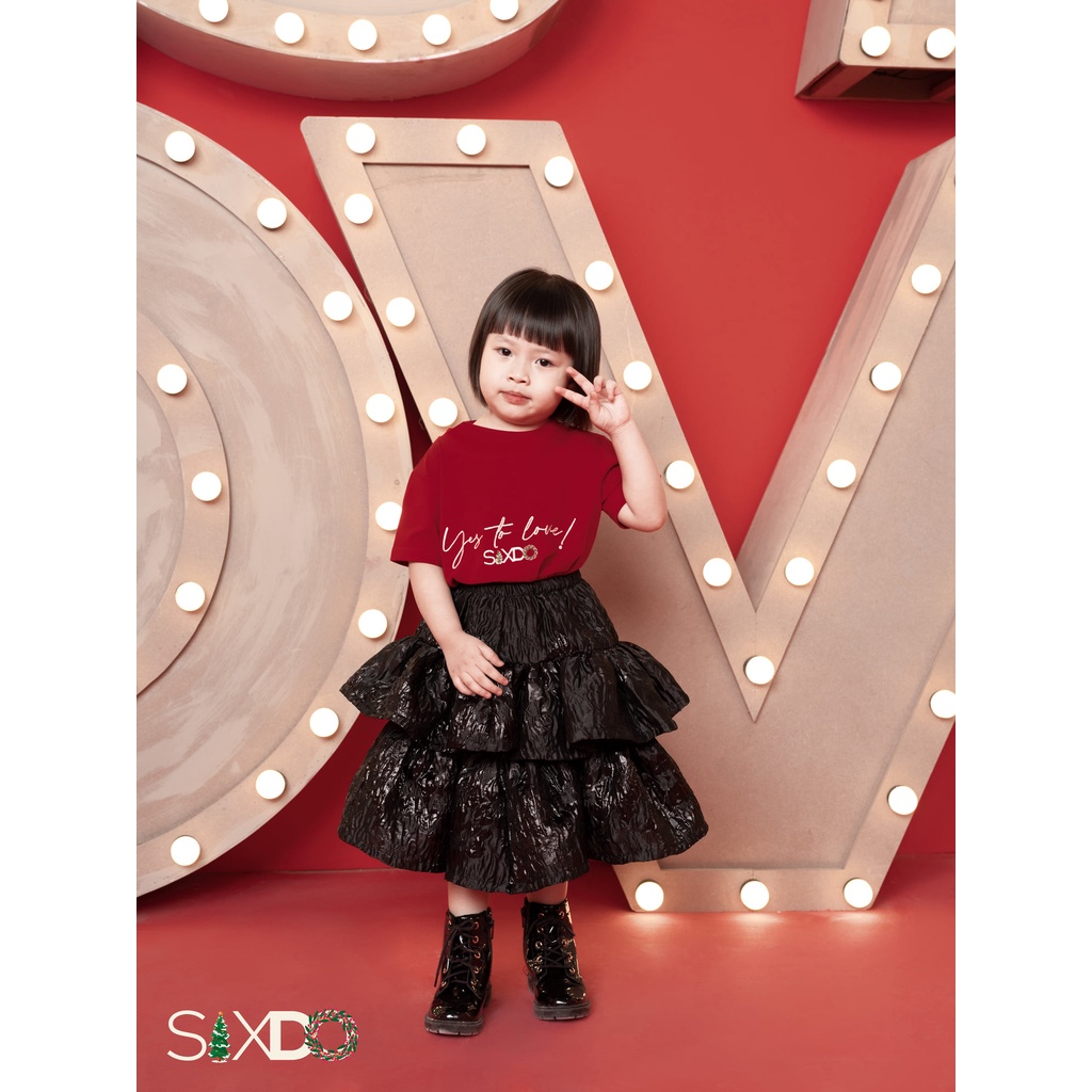 Áo phông trẻ em họa tiết logo SIXDO