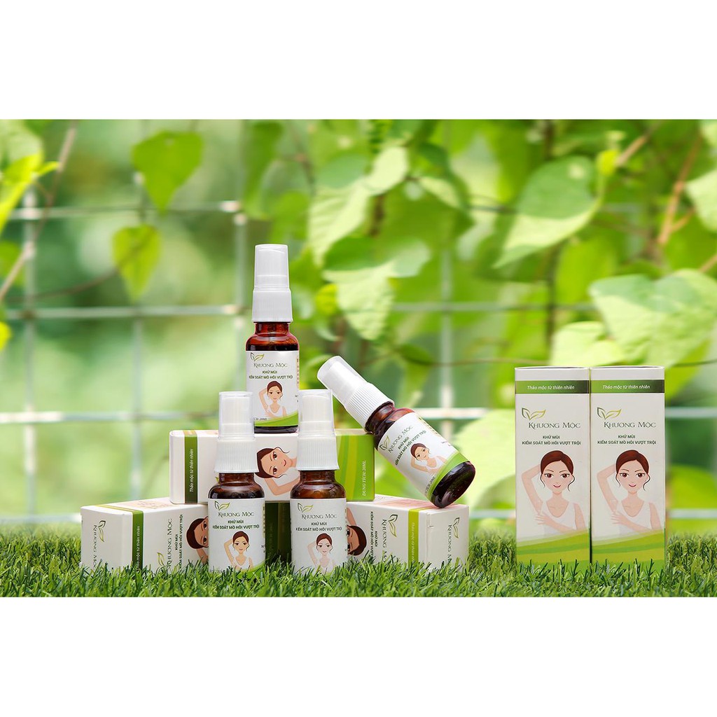 Xịt khử mùi, kiểm soát mồ hôi Thảo Dược Khương Mộc 20ml-Xịt thảo mộc-Xịt khử mùi hôi nách, hôi chân-Diamond Healthy