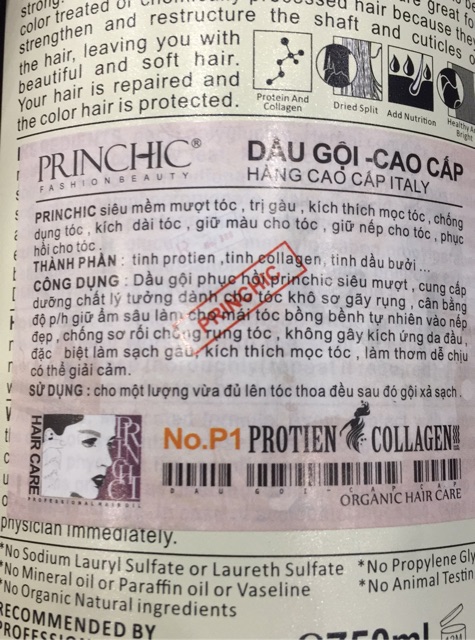 Cặp dầu gội xả princhic