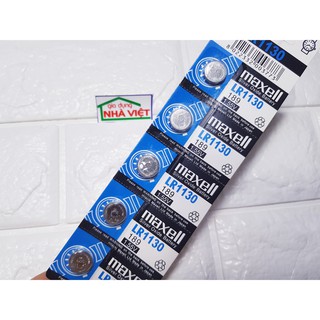 01 viên pin cúc áo LR1130 Maxell Silver Oxide AG10 - LR54