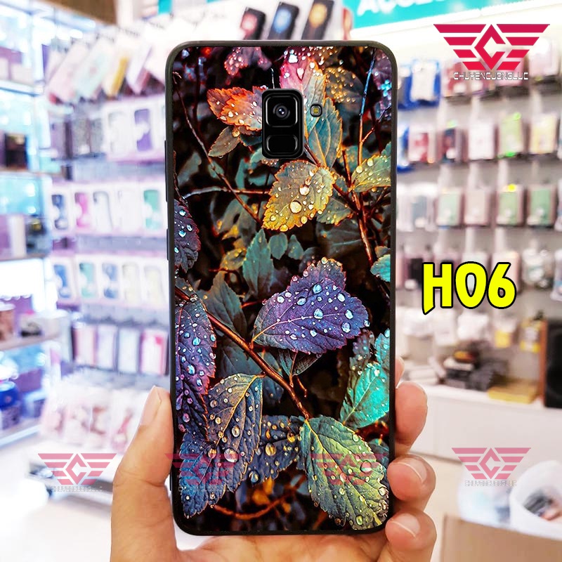 Ốp lưng samung J6, J6 PLUS, J8,A6, A6 PLUS, A8, A8 PLUS hoa lá 2022 cực đẹp