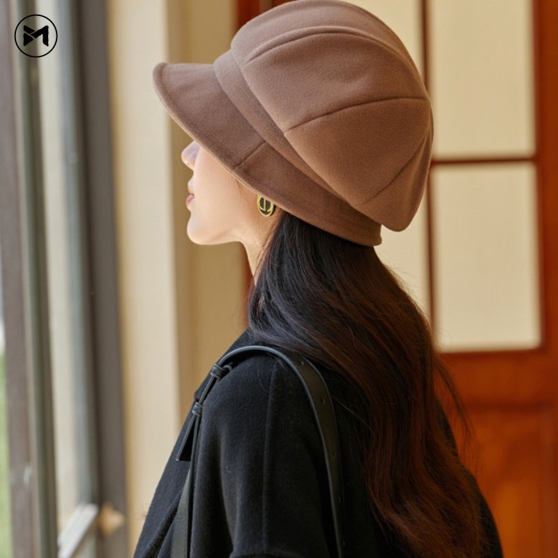 Mũ Len Màu Trơn Giữ Ấm Mùa Thu Đông Phiên Bản Hàn Quốc Mới Thanh Lịch Cho Nam Và Nữ