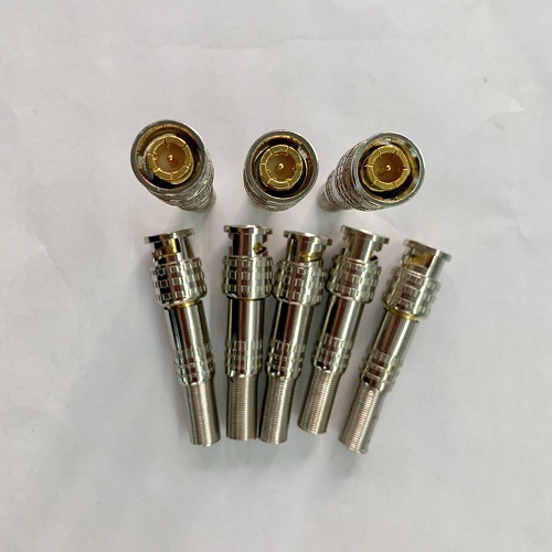 Giắc BNC lò xo lõi đồng bộ 50 giắc100 giắc