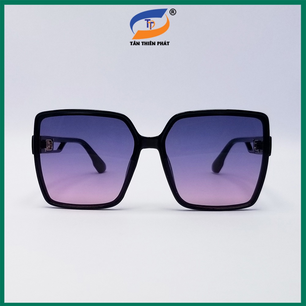 Kính mát nữ mắt vuông to màu nâu, tím TTP2525. Tròng Polycarbon phân cực, ngăn bụi, chống nắng và tia UV